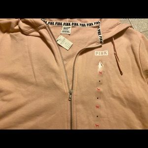 VS PINK NWT Dusty Pink Full Zip Hoodie